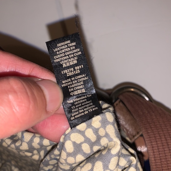 FOSSIL Key-Per Floral Multicolor Coated Canvas & Leather Tote Crossbody - Picture 13 of 13